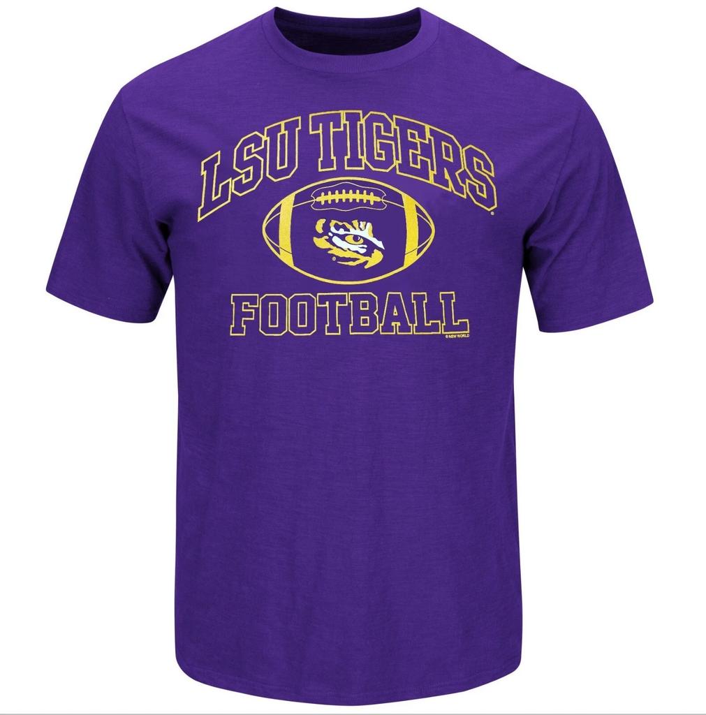 LSU Men's Purple Football Graphic Shirt