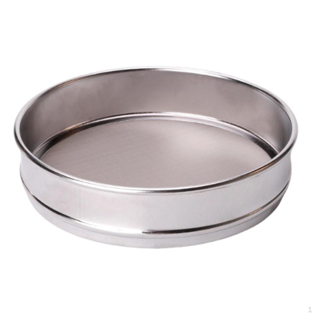 Большое сито для муки из нержавеющей стали 20 см для выпечки и просеивания