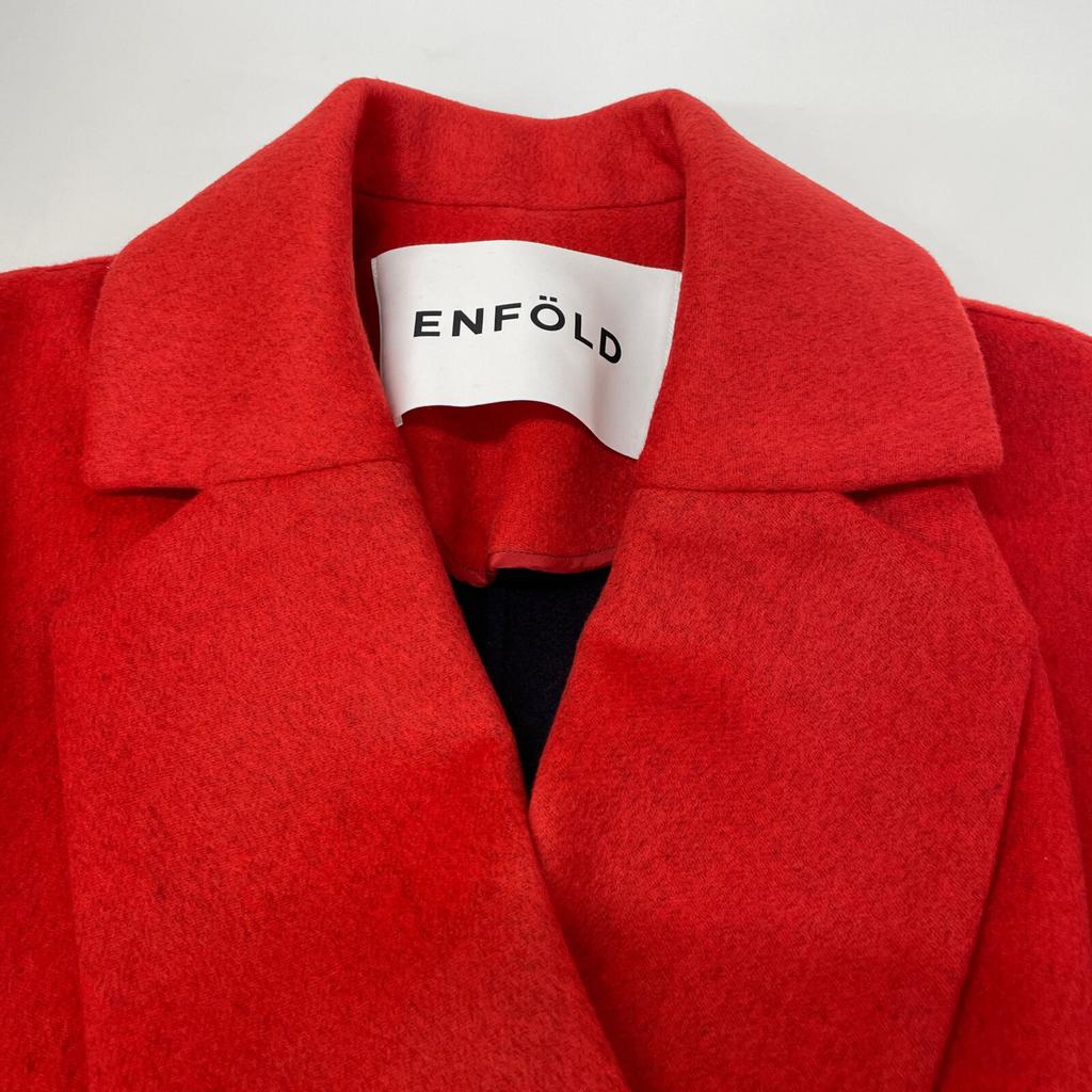 ENFOLD 23 Years Red Wool Coat WOOL COAT Coat 36 RedUsed