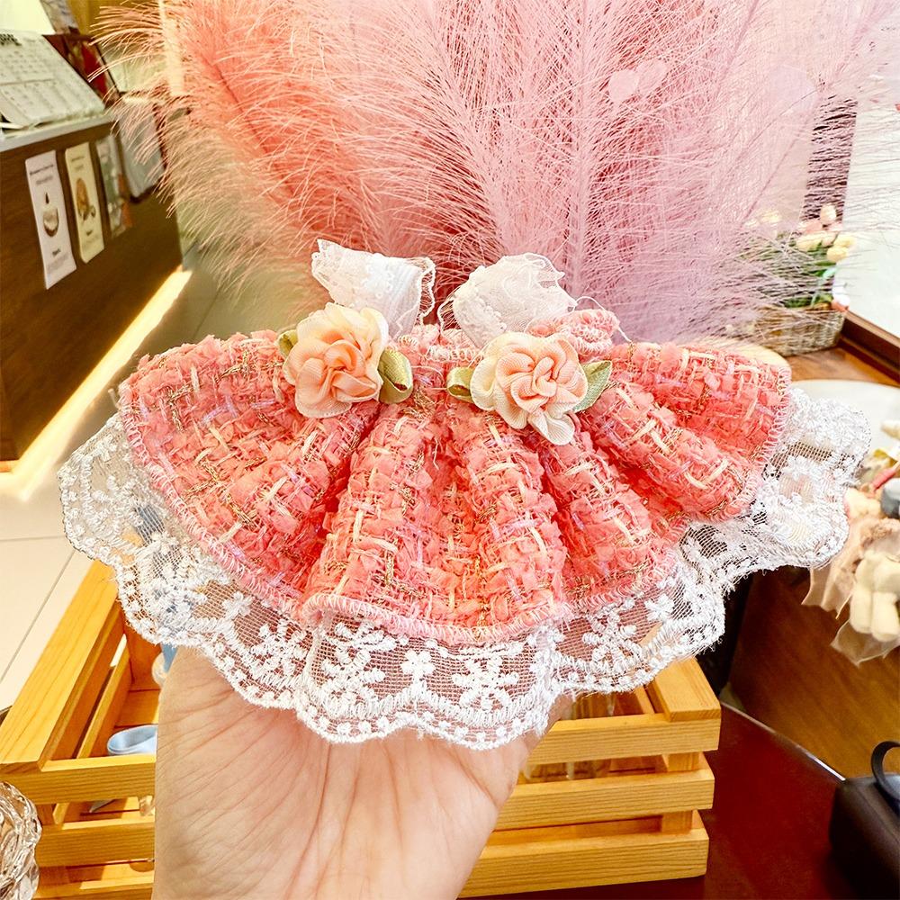 Pretty Princess Dress Floral Lace Doll Accessories  for West Highland Labubu