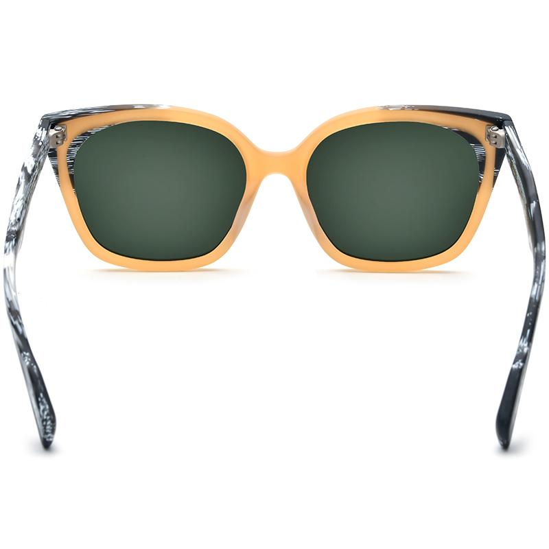 Borregls Matte Acetate Multicolour Polarized Sunglasses UV400 Men Brand Designer Big Oversize Square Sun Glasses Women 19347T
