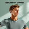 Спортивные беспроводные наушники Bluetooth наушники вкладыши с заушниками микрофон светодиодный дисплей зарядный футляр наушники-вкладыши гарнитура для тренировок тренажерный зал
