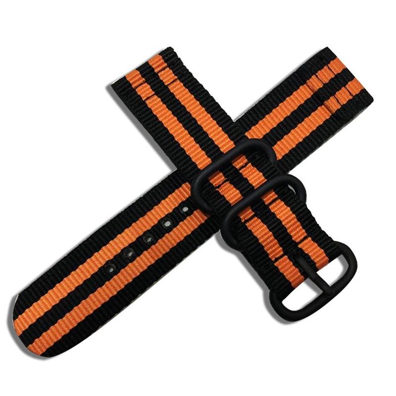 Тканый нейлоновый универсальный браслет для часов Srtap Writst ремешок для часов водонепроницаемый прочный спортивный 18/20/22/24 мм