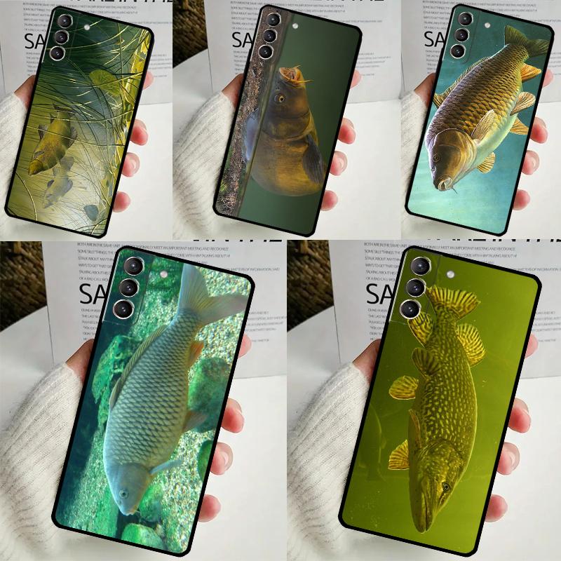 CARP FISH FISHING Case For Samsung Galaxy S24 Ultra S22 Plus S20 S21 FE S8 S9 S10 Note 10 20 S23 Ultra Cover