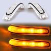 Car Rear View Side Mirror Lights Fit for 2006-2007 Honda Accord Hybrid Sedan Yellow Turn Signal Indicator Lamp