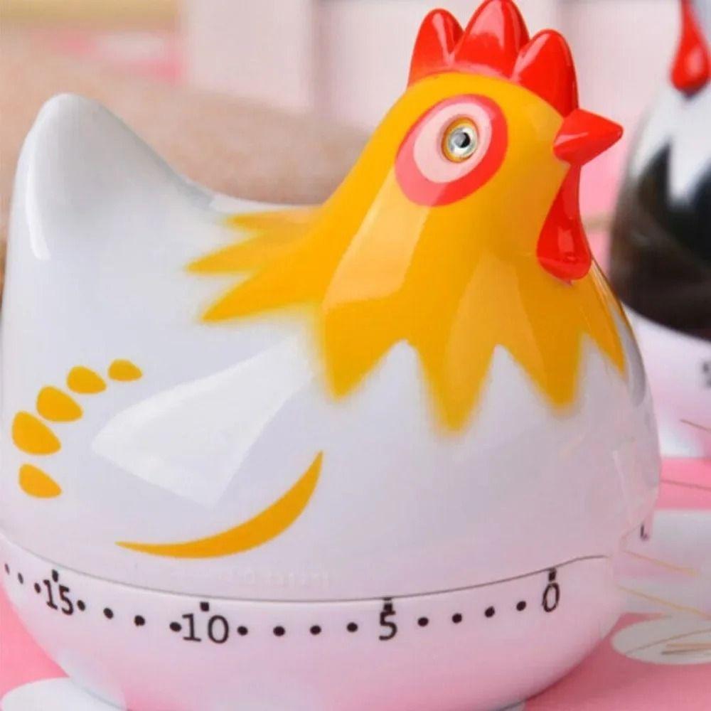 Mechanical Cooking Reminder Hen Shaped Design Egg Timer Clock Creative Time Alarm Device Daily