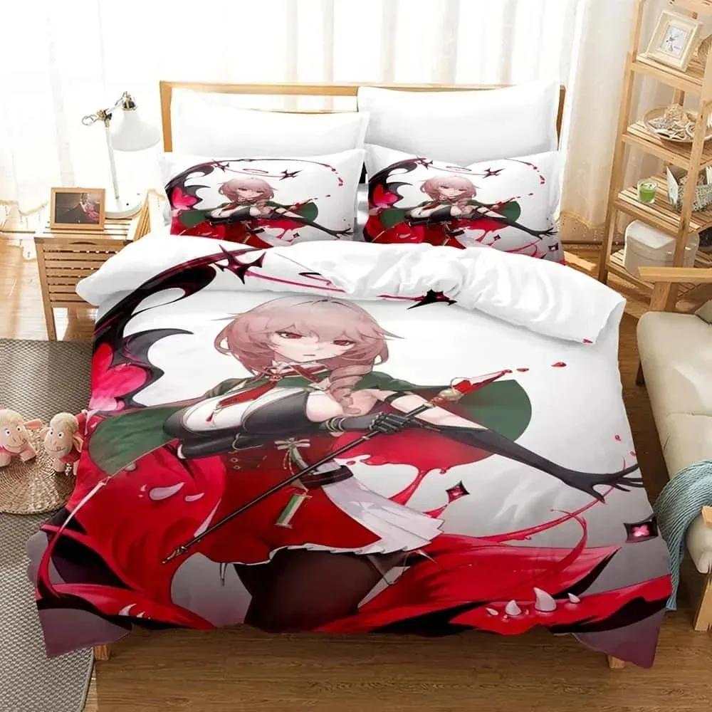 Аниме Azur Lane Постельный комплект Односпальный Полуторный Двуспальный Кингсайз Комплект для кровати Взрослый Детский Спальня Комплекты пододеяльников