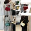 Trendy Casual Small Square Crossbody Bag Fashionable Pu Leather Handbag For Women