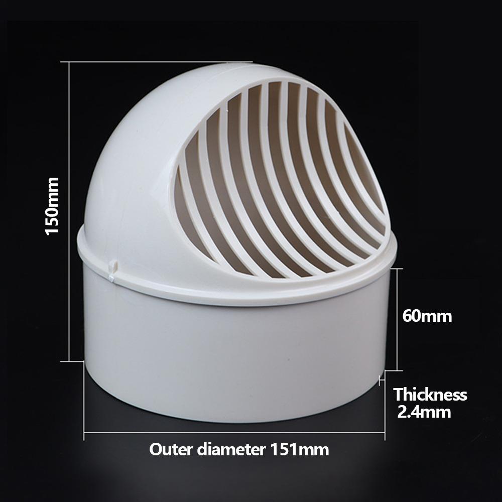 New PVC Air Vent Half Spherical White Ducting Ventilation Vent Cover Wall Ceiling