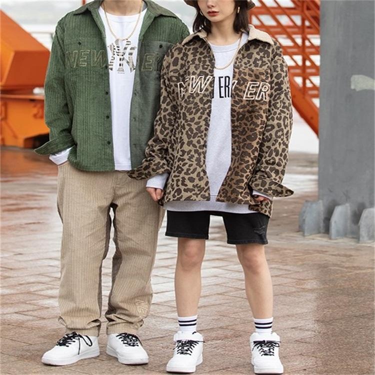 New Era FW21 Карманные вельветовые повседневные брюки Color Block Унисекс брюки Хаки 12877366