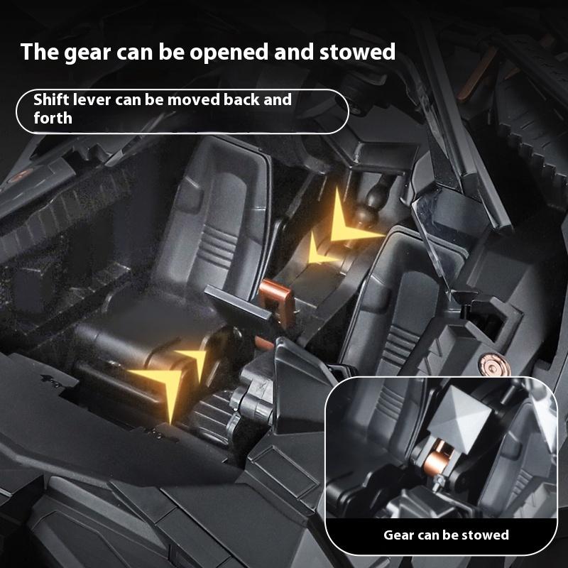 1/18 Scale Batmobile Tumbler Slide Spray Truck Alloy Metal Diecast Car Model Sound & Light Collectibles Hobby Decoration Birthday Gift