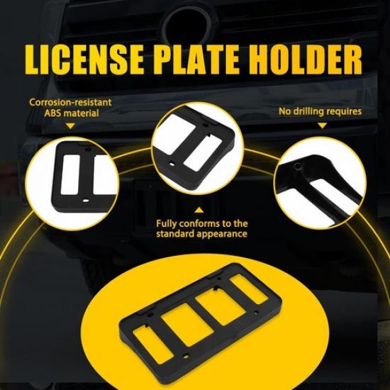 Black For 2007-2013 Toyota Tundra Front License Plate Bracket PT413-34100 EXV