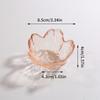 Small Glass Dish Nordic Style Gold Inlay Glass Sauce Bowl Mini Japanese Cherry Blossoms Seasoning Plate For Ice Cream Fruit Sala
