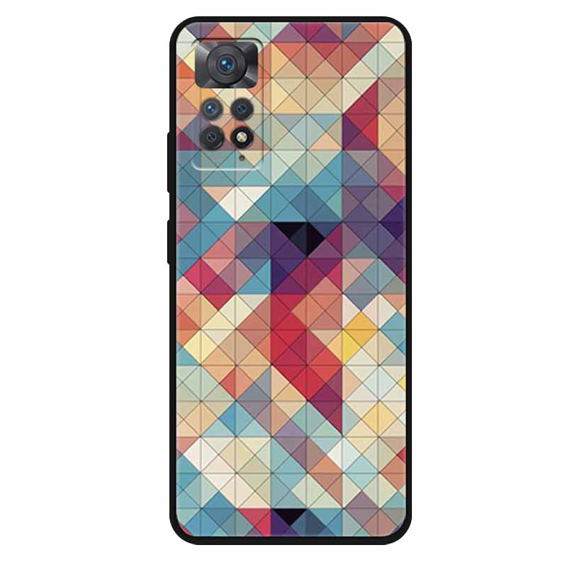 Чехол For Xiaomi Redmi Note 11 Pro 5G Чехол Крутой Космос Мягкий Силикон ТПУ Чехлы Для Xiaomi Redmi Note 11Pro 5G Волк Защитный Корпус