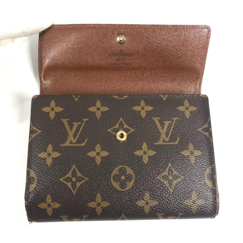Louis Vuitton M61202 Monogram Porte TresorEtui Papie Long Wallet Trifold wallet
