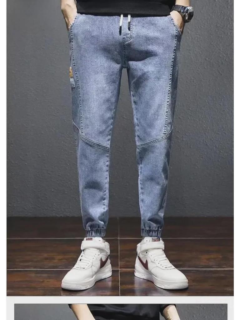 Мужские джинсы-шаровары из плотного бархата большого размера — большой размер, свободный крой, теплые повседневные брюки для осени и зимы