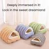 Non-slip Pet Bed Shy Dog Hiding Spot Cozy Plush Cat Nest Bed Soft Winter Pet Cave House Tent for Indoor Cats Puppies Removable