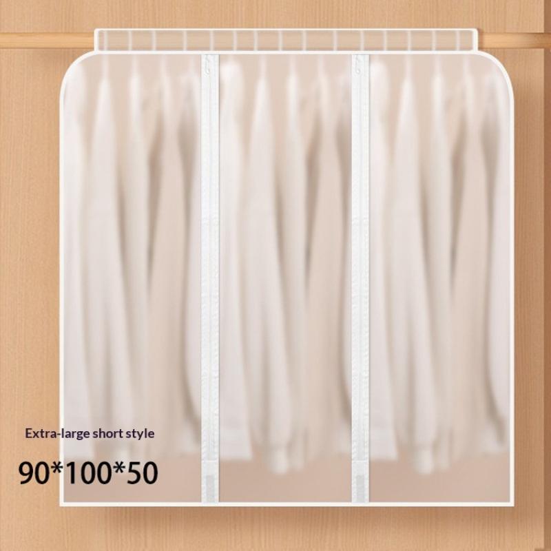 Пылезащитный чехол для одежды большой вместимости, подвесной чехол для хранения одежды, платья, костюма, пальто, с утолщением