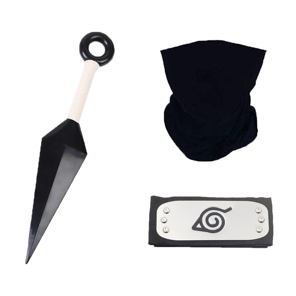 Доступный: Маска Какаши, Кунаи и сюрикены Наруто, Набор повязки Конохи