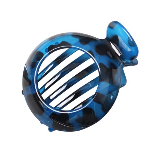 Женская заколка для волос круглая с противоскользящими зубцами, краб для волос, полый дизайн, зажим для волос на затылок, инструмент для укладки волос, аксессуары для волос