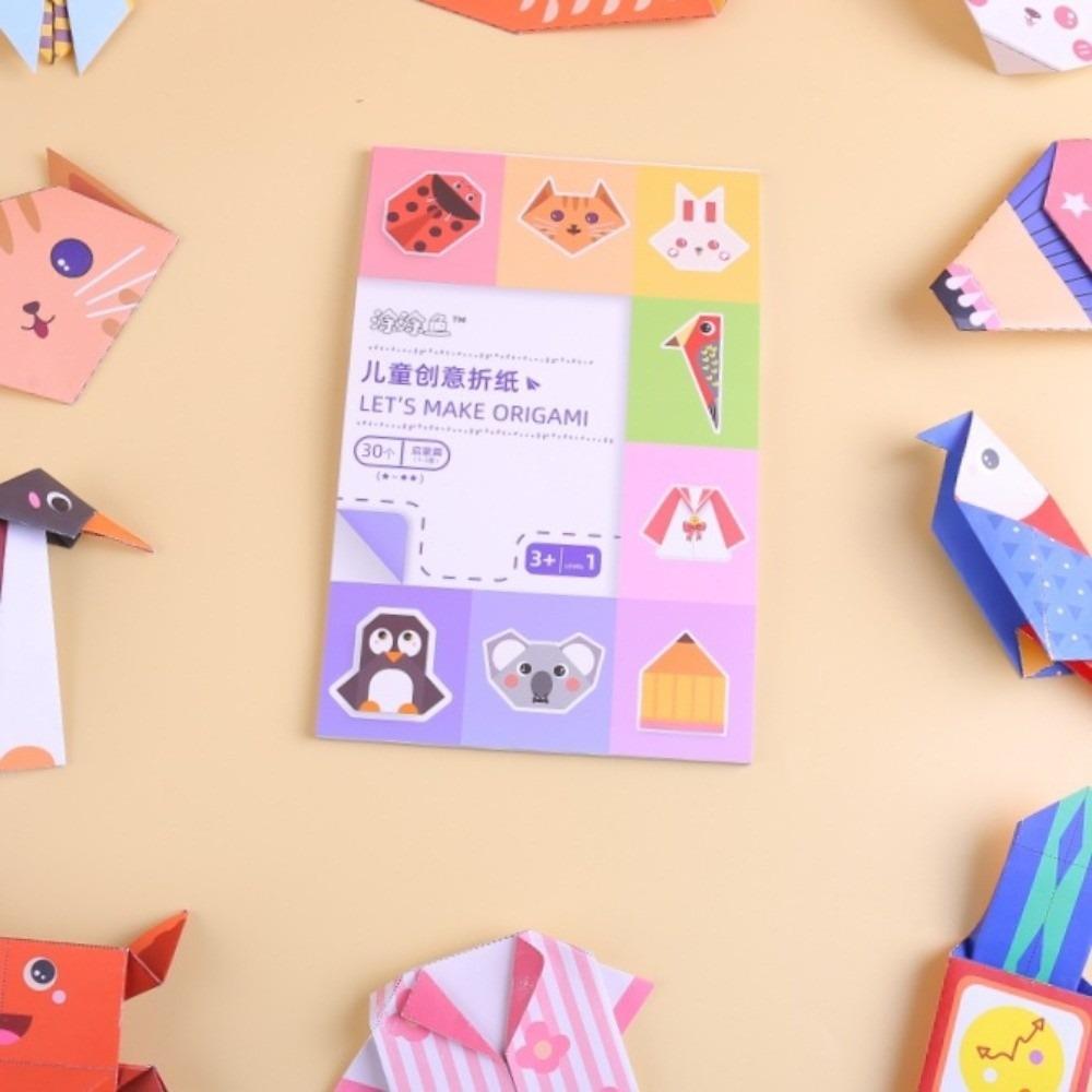 Desk Decoration Cute Kitten Origami Papercraft Kits Creative Fold Cute Cat Figures