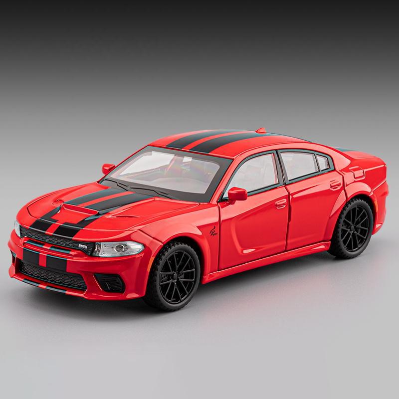 1:32 Dodge Charger SRT Суперспортивный автомобиль Сплав Литье под давлением Модель автомобиля Высокая симуляция Домашнее украшение Праздничный подарок Другу