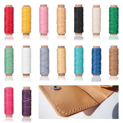 30m/roll Tool DIY Hand Stitching Flat Sewing Line Waxed Thread Leather Cord