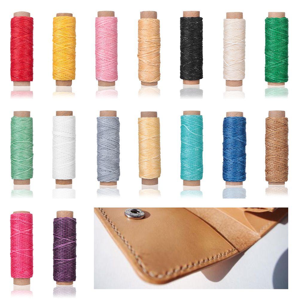 30m/roll Tool Handicraft Flat Hand Stitching Waxed Thread Sewing Line Leather Cord