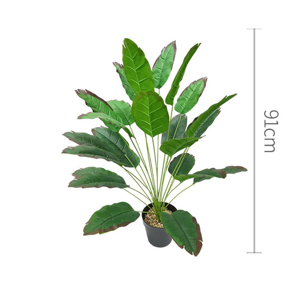 12/18/24 Листья Искусственные банановые растения Листья Поддельные пальмовые листья Растения Украшение рабочего стола в офисе
