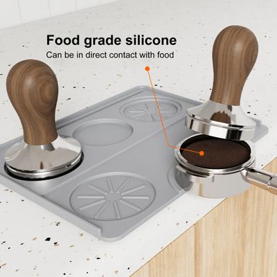 Коврик для трамбовки эспрессо, нескользящий силиконовый коврик для трамбовки кофе, подставка для трамбовки эспрессо