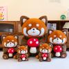 Panda Adorable Red Plush Toy Cute Girl Children Sleep Companion Gift Birthday