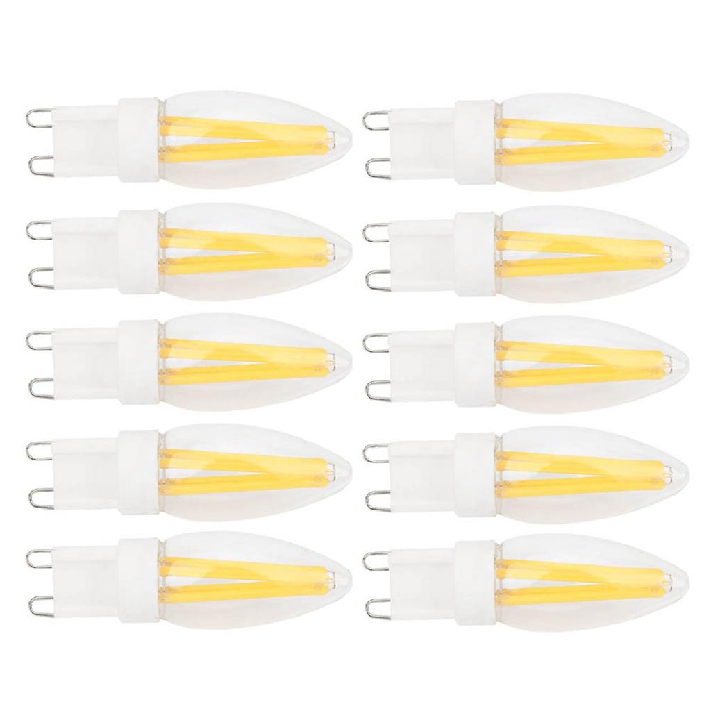 10Pcs G9 LED Bulb 3W Warm White Light Lamp Bi Pin Base Bulb Chandelier Lighting Accessories AC110V