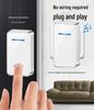 Wireless Doorbell with Digital Music for Smart Homes – Remote Control & Elderly Caller, European Standard, Dual Function.