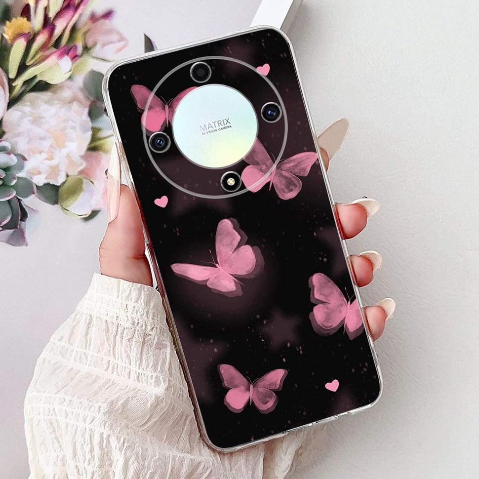 For Honor X9a 5G Case RMO-NX1 Beautiful Butterfly Soft Silicone Phone Cases For Honor X 9a X9a 2022 Back Cover Bumper 6.67"