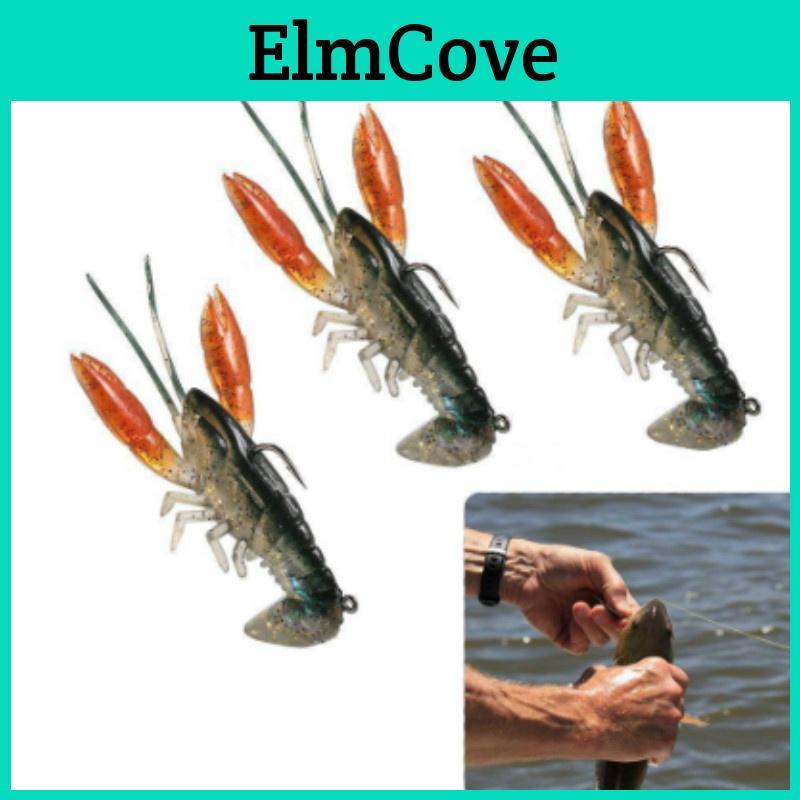1pcs3pcs Lobster Shrimp Crawfish Soft Claw Bait Artificial Lure Swimbait New Fishing Accessories