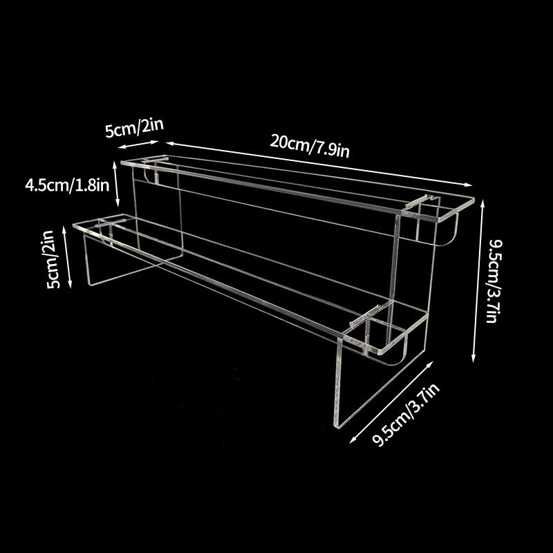 Акриловая стойка для хранения, органайзер для палитр теней для век, прозрачная помада, пудра, настольная полка для косметики, держатель для макияжа