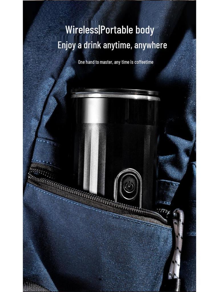 Portable Wireless Espresso Machine for Cars: Fully Automatic Italian Capsule Coffee Maker