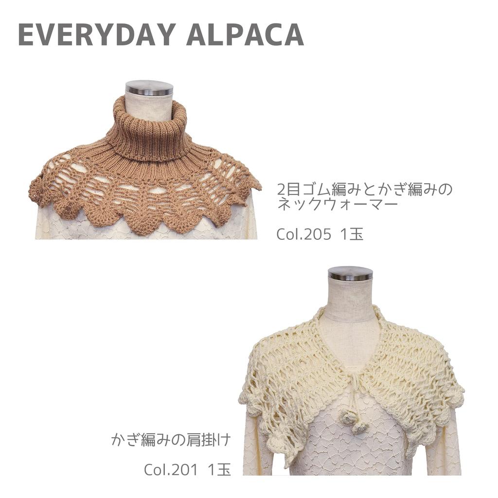 NASKA Hand Knitted Yarn Everyday Alpaca Medium Thick White 100g 300m 5 Balls Set COL.201 Approx. N-108