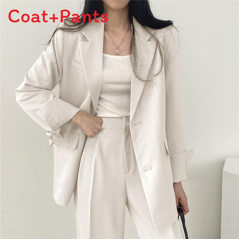 Womes Retro Blazer Suit With Pockets Polyester Fabric For Office Wear