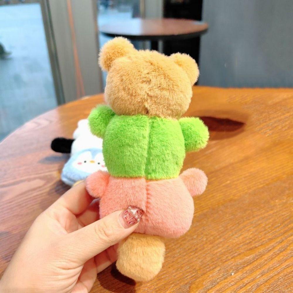 Мультяшный Милый Плюшевый Кулон Кукла Кролик Лягушка Медведь Брелок для Ключей Машины Девочка/Мальчик