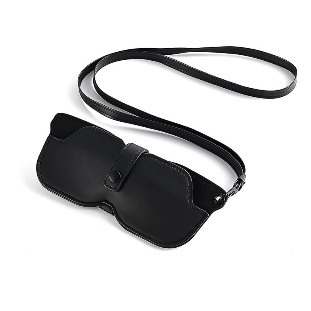 Portable Sunglasses Storage Clip Solid Color Eyeglasses Case  Sunglasses Pouch