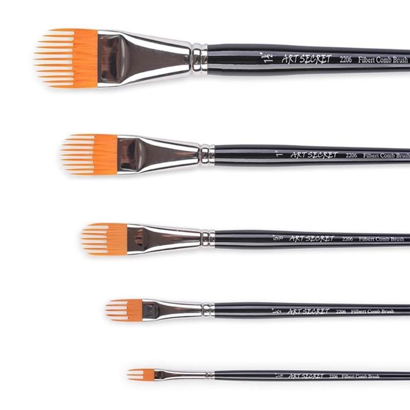 Professional Watercolor Brush Oval Head Paint Brush For Detailed Landscape Inks Painting Mountain Watercolor Scenes Art
