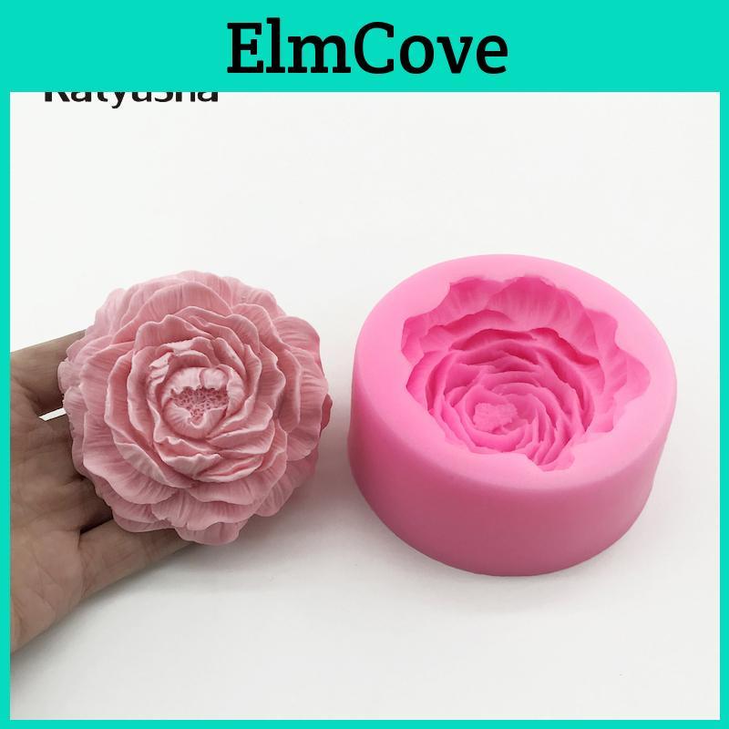 Fondant Big Flower Moulds Silicone Cake Soap Jelly Ice Chocolate Decoration Baking Tool 3d Rose Mold Clay Resin Art Diy
