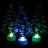 Pleasure Holiday Santa E-iffel Towers Colorful LED Acrylic Plate Light Table Lamp Christmas Decor