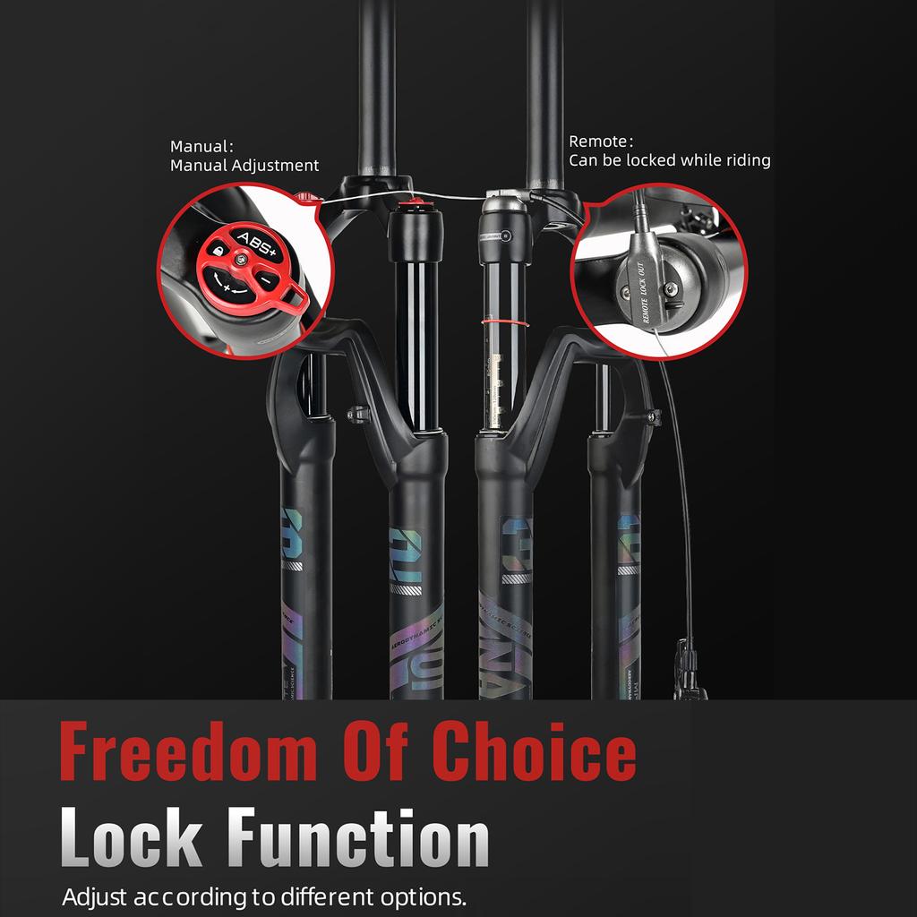 Вилки подвески велосипеда с прямой трубкой, вилка для горного велосипеда с регулировкой отскока воздушной вилки MTB 29 дюймов