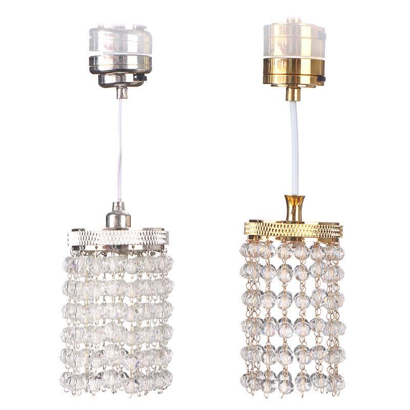 1:12 Dollhouse Miniature Led Light Chandelier Ceiling Lamp Home Decor