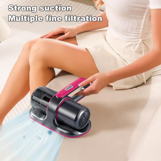 Беспроводной ручной пылесос с мощностью всасывания 13000 Па и УФ-лампой для удаления клещей