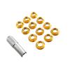 Aluminum Alloy Multicolor Control Switch 1wrench with 12 Nuts for RadioLink FUTABA  JR/Frsky Accessories
