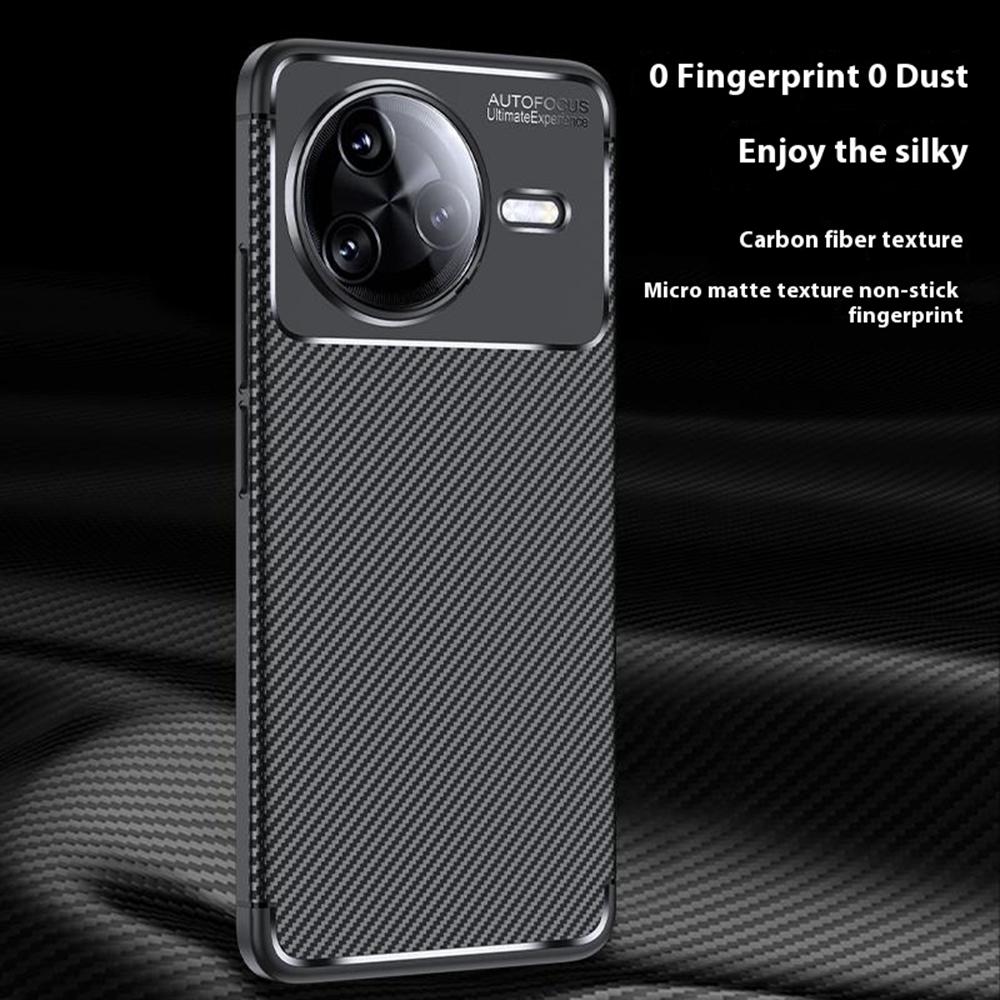 Для Xiaomi Redmi K80 Pro 5G/Poco F7 Ultra 5G Чехол Текстура углеродного волокна TPU Чехол для телефона Теплоотвод