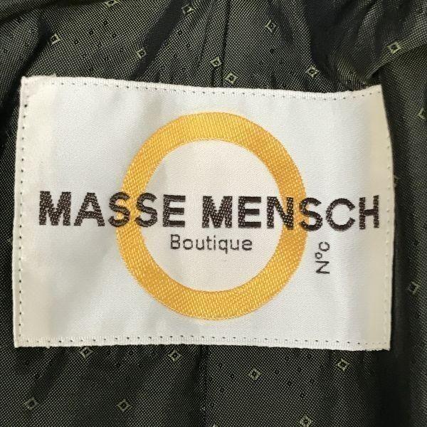 Сделано в Японии/MASSE MENSCH/Шерстяное пальто Честерфилд/Верхняя одежда/L/Темно-серый/(ИСПОЛЬЗОВАЛ)